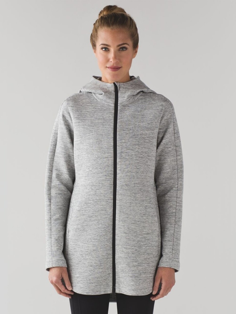 Lululemon Going Places Hooded Jacket Heathered Space Dyed Medium Grey 12